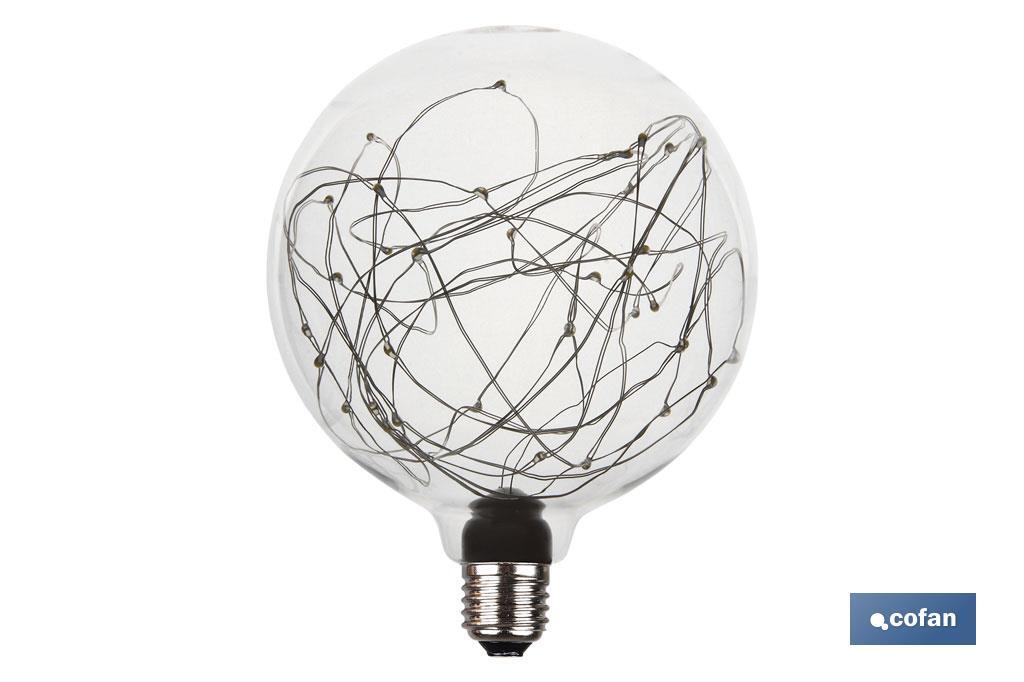 BOMBILLA LED GLOBO ESTRELLAS E27 1,2W 50LM 2700K BOMBILLA LED GLOBO ESTRELLAS E27 1,2W 50LM 2700K