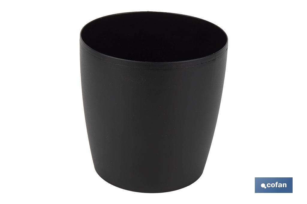 MACETA CAMELIA DE COLOR NEGRO 30 X 28 CM MACETA CAMELIA DE COLOR NEGRO 30 X 28 CM