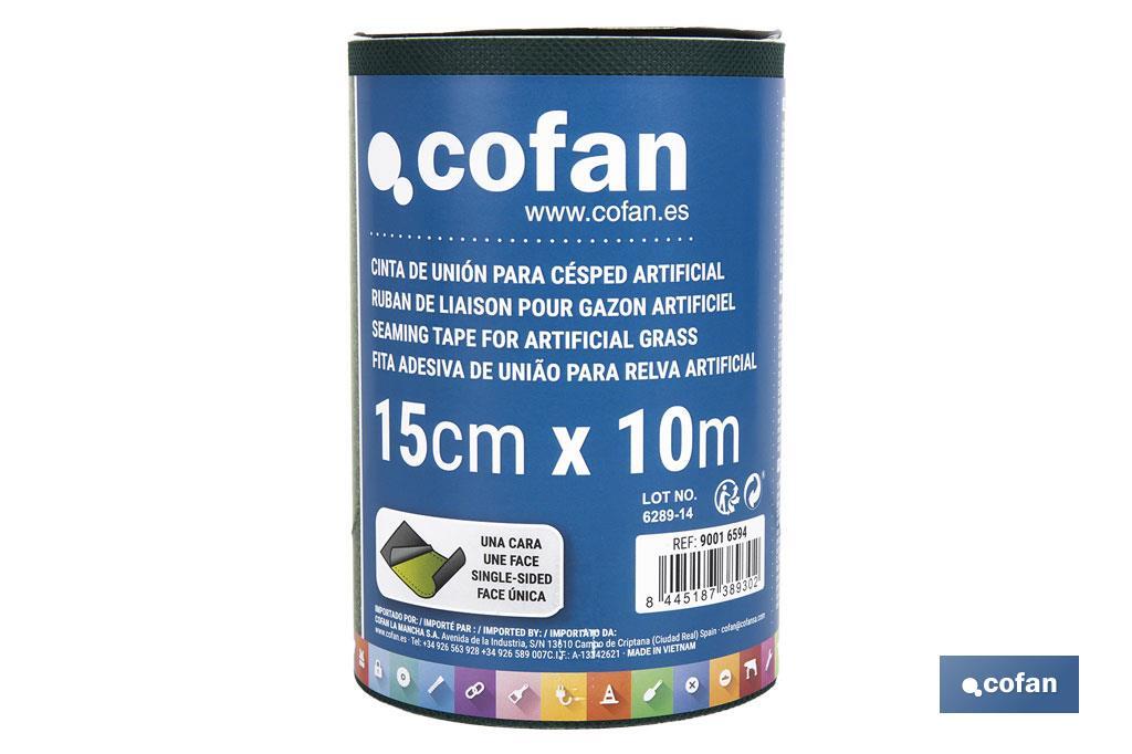 CINTA DE UNIÓN PARA CÉSPED ARTIFICIAL UNA CARA 15 CM X 10 M VERDE CINTA DE UNIÓN PARA CÉSPED ARTIFICIAL UNA CARA 15 CM X 10 M VERDE
