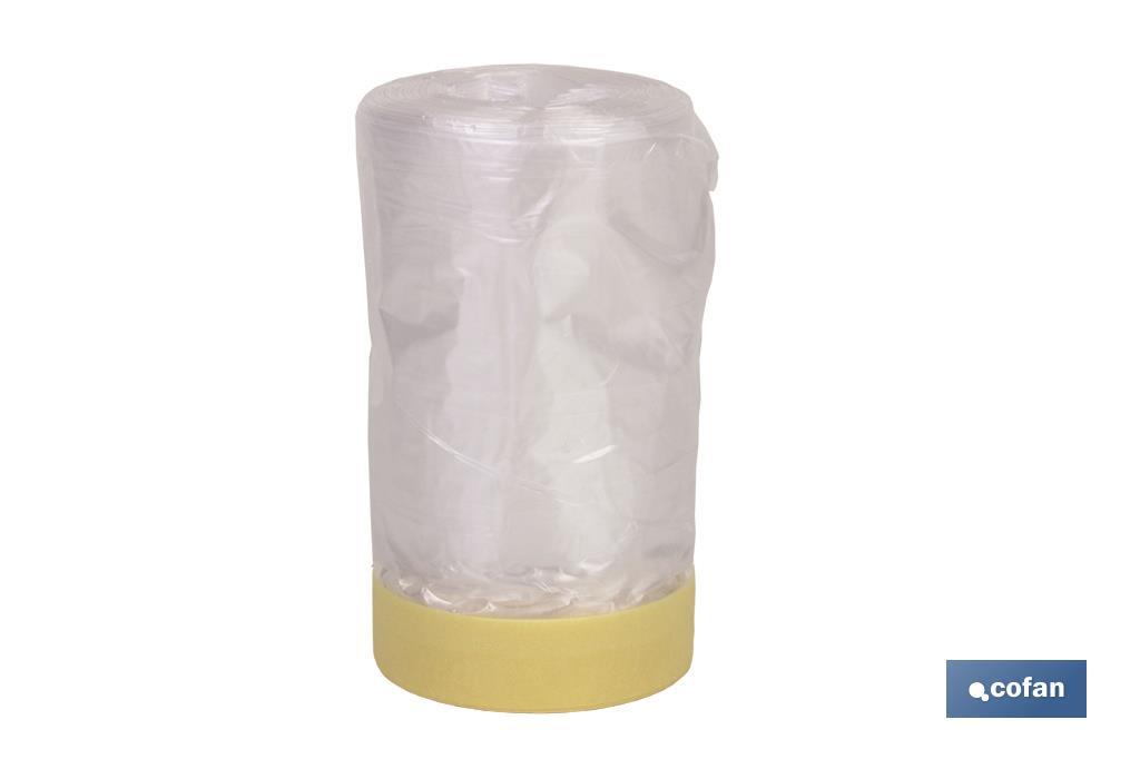 ROLLO CINTA CREPE + PLÁSTICO 80° (35cm X 22.5m) ROLLO CINTA CREPE + PLÁSTICO 80° (35cm X 22.5m)