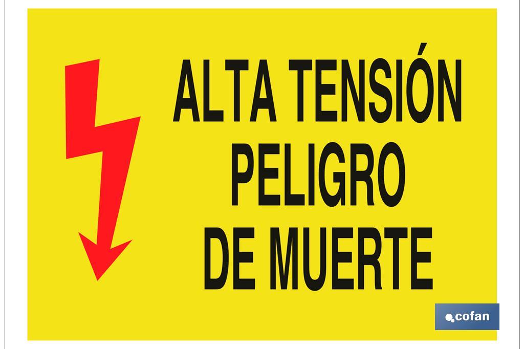 Alta tensión peligro de muerte