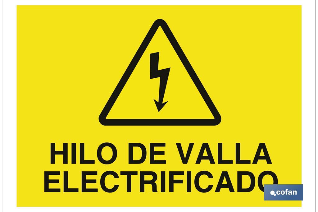 Hilo de valla electrificado