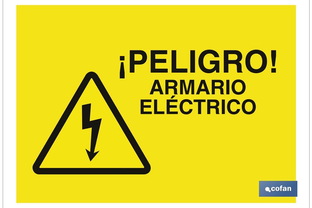 Peligro armario eléctrico