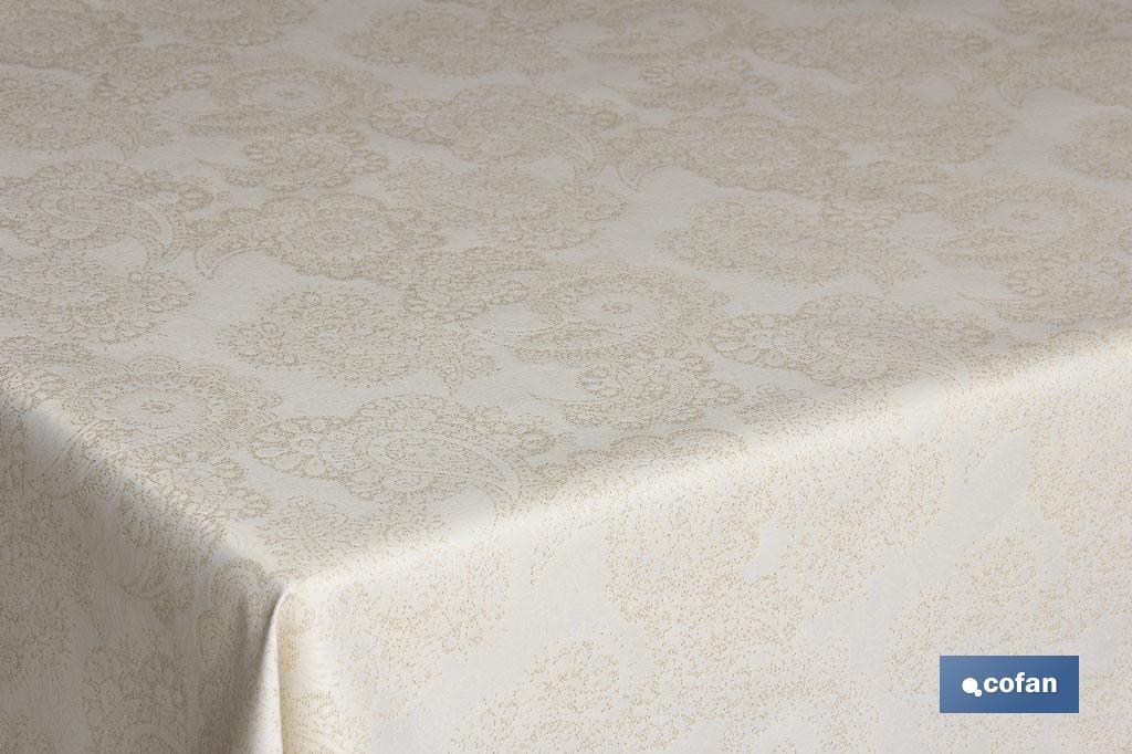 Mantel Antimanchas | Premium Lino Oro Jacquard | Diferentes medidas