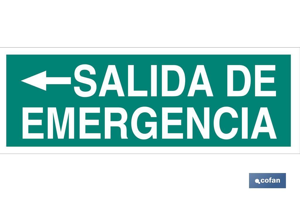 Salida de Emergencia Texto