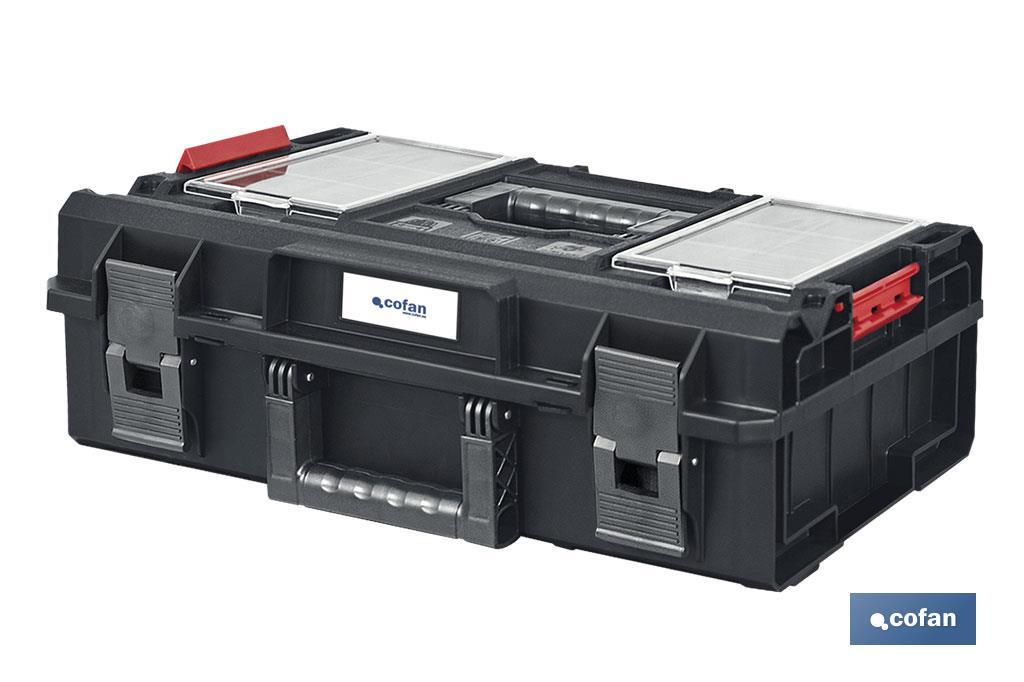 Caja de herramientas abierta multifunción | Con cierres de óptima resistencia y durabilidad | Dimensiones: 576 x 359 x 237 mm