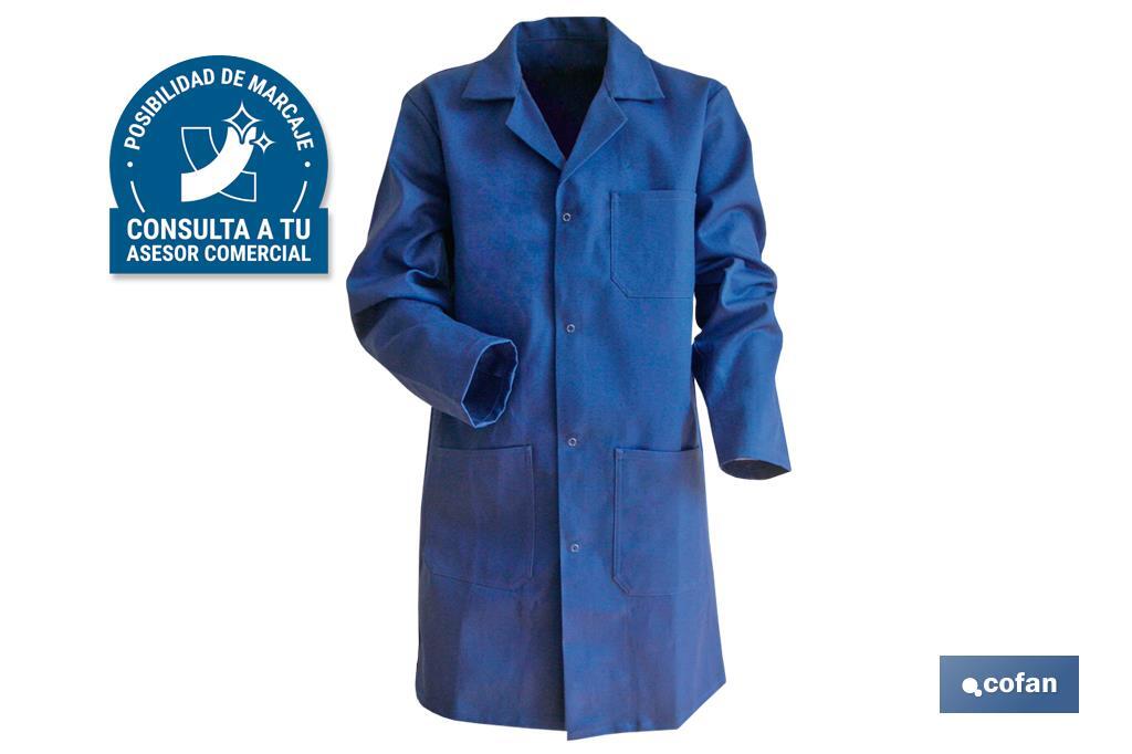 Bata Azul Oscura | Modelo Limeur | Material 100% Algodón | Color Azul Marino | Unisex