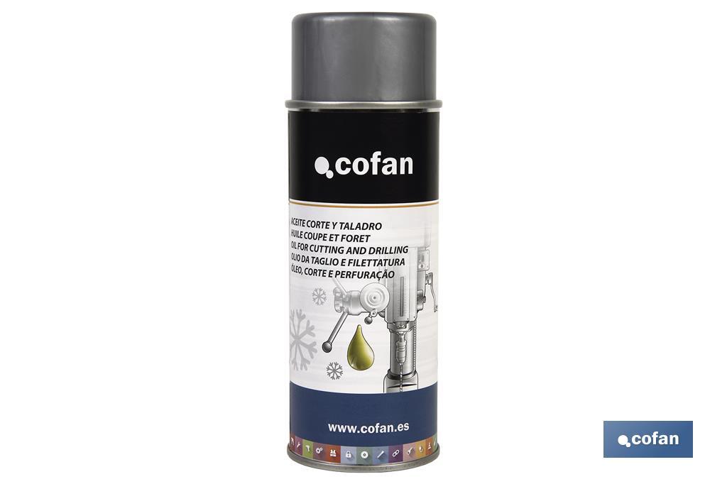Aceite en spray para corte y taladro 400 ml | Lubricante de perforación | Para evitar el sobrecalentamiento