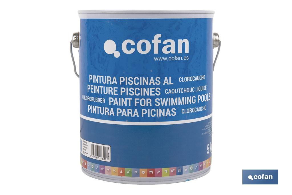 Pintura Piscinas Clorocaucho | Color Azul y Azul Oscuro | Capacidad 5 kg