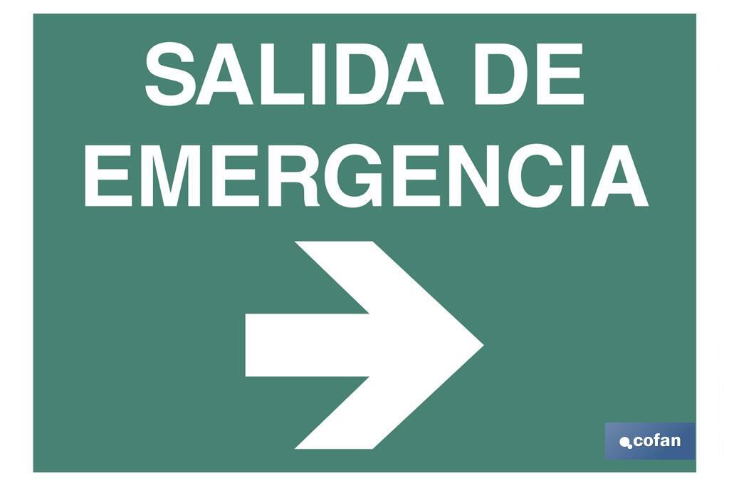 Salida de Emergencia Texto